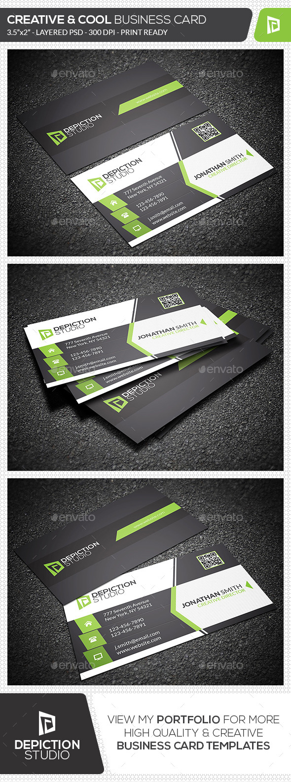 GraphicRiver Creative & Cool Business Card 11942497 GraphicRiver Creative & Cool Business Card 11942497
