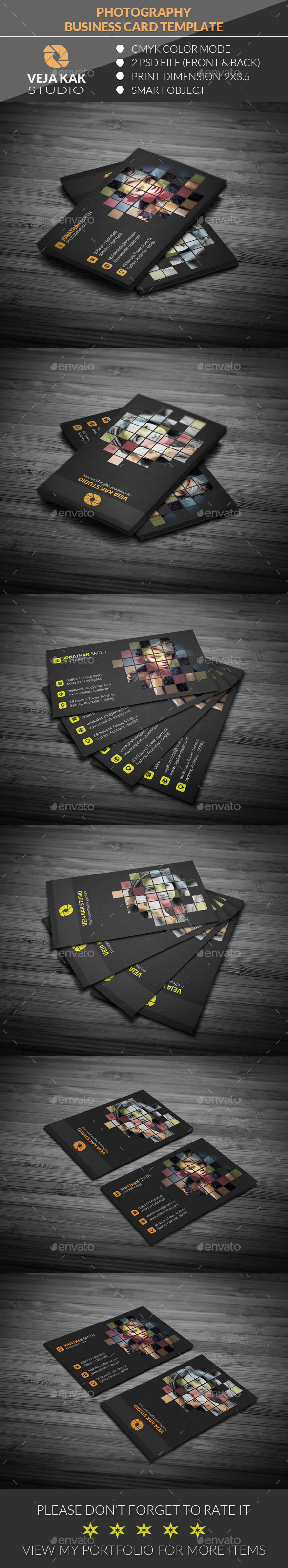 GraphicRiver Photography Business Card 11942535 GraphicRiver Photography Business Card 11942535