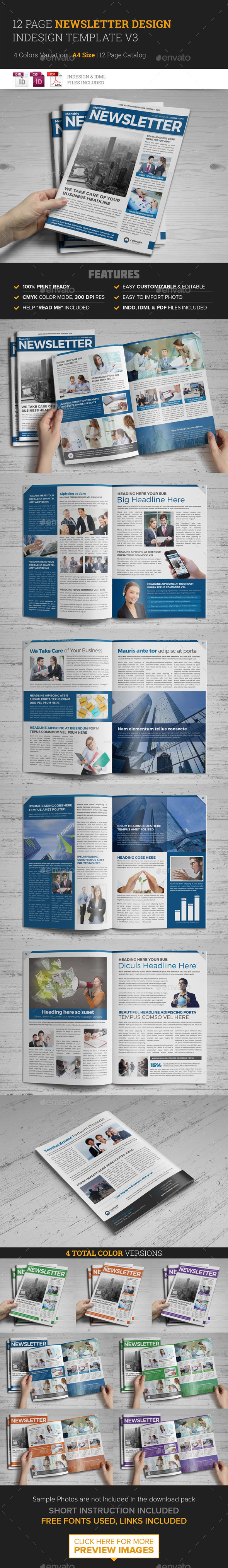 GraphicRiver Newsletter Indesign Template v3 11943604 GraphicRiver Newsletter Indesign Template v3 11943604