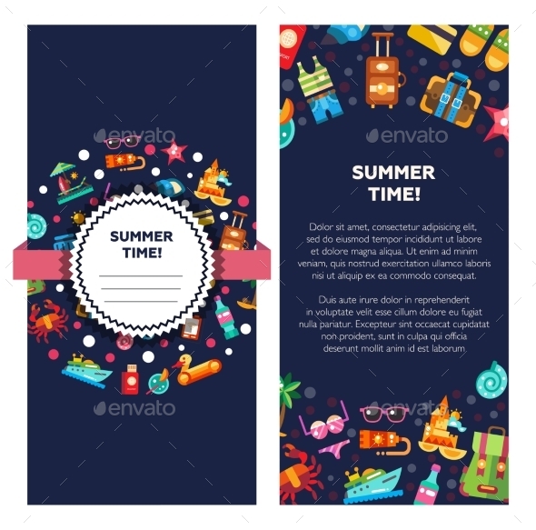 GraphicRiver Flyer Template Of Modern Flat Design Seaside 11943890 GraphicRiver Flyer Template Of Modern Flat Design Seaside 11943890
