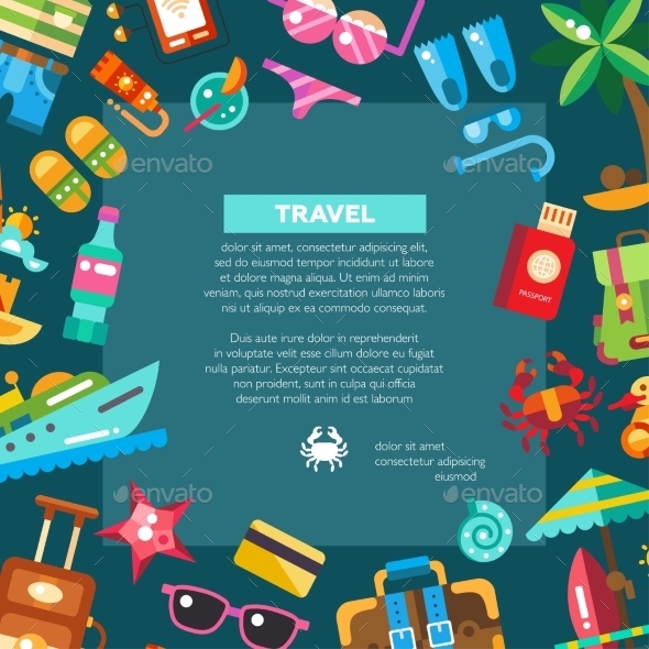 GraphicRiver Flyer Of Modern Flat Design Seaside Travel 11943891 GraphicRiver Flyer Of Modern Flat Design Seaside Travel 11943891