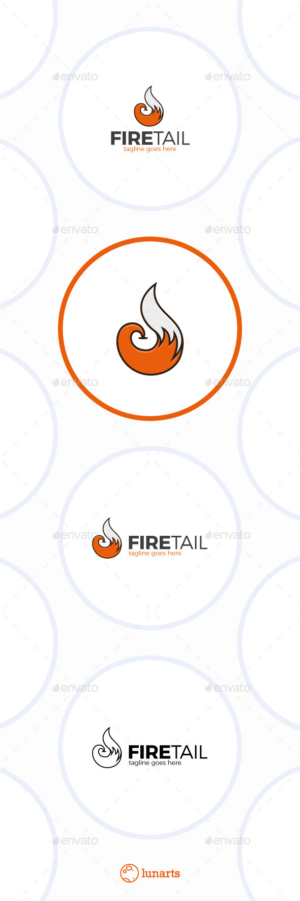 GraphicRiver Fire Fox Tail Logo 11944155 GraphicRiver Fire Fox Tail Logo 11944155