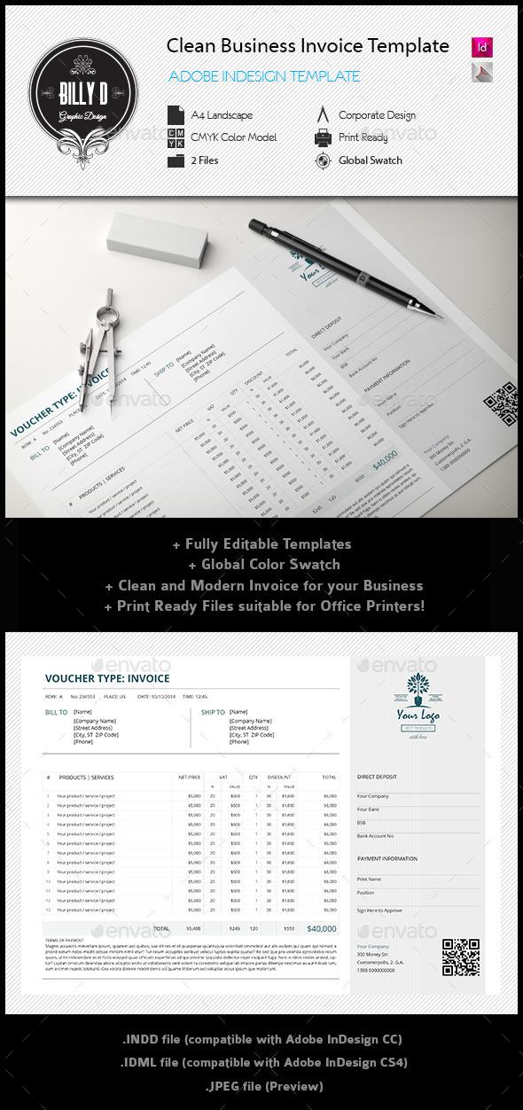 GraphicRiver Clean Business Invoice Template 11944562 GraphicRiver Clean Business Invoice Template 11944562