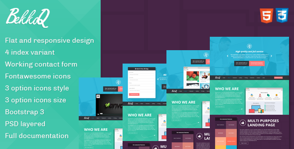 BekkoQ MultiPurpose Landing Page Template