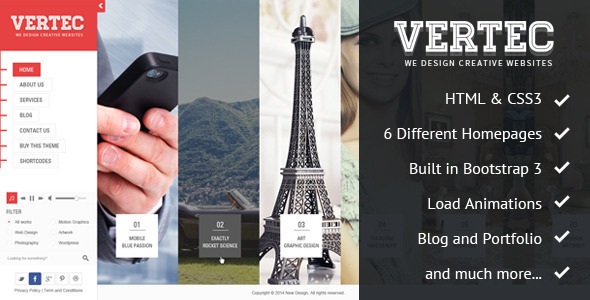 Vertec - Creative Portfolio Template