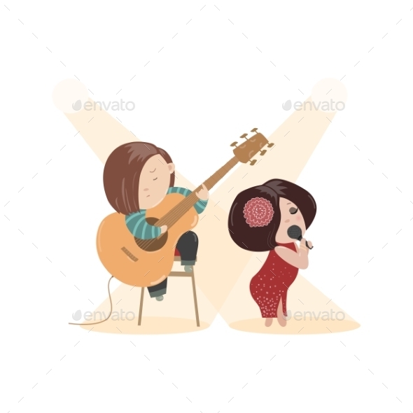GraphicRiver Woman Singing with a Microphone 11948128 GraphicRiver Woman Singing with a Microphone 11948128