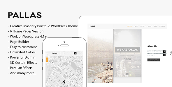 Pallas - Creative Multi-Purpose WordPress Theme