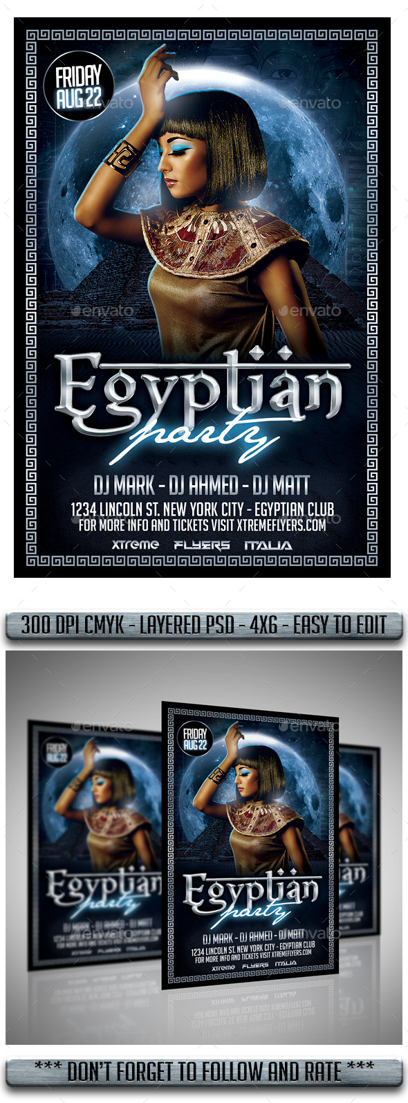 GraphicRiver Egyptian Night Flyer 11949504 GraphicRiver Egyptian Night Flyer 11949504