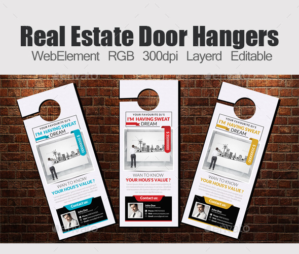 GraphicRiver Real Estate Door Hangers Template 11949698 GraphicRiver Real Estate Door Hangers Template 11949698