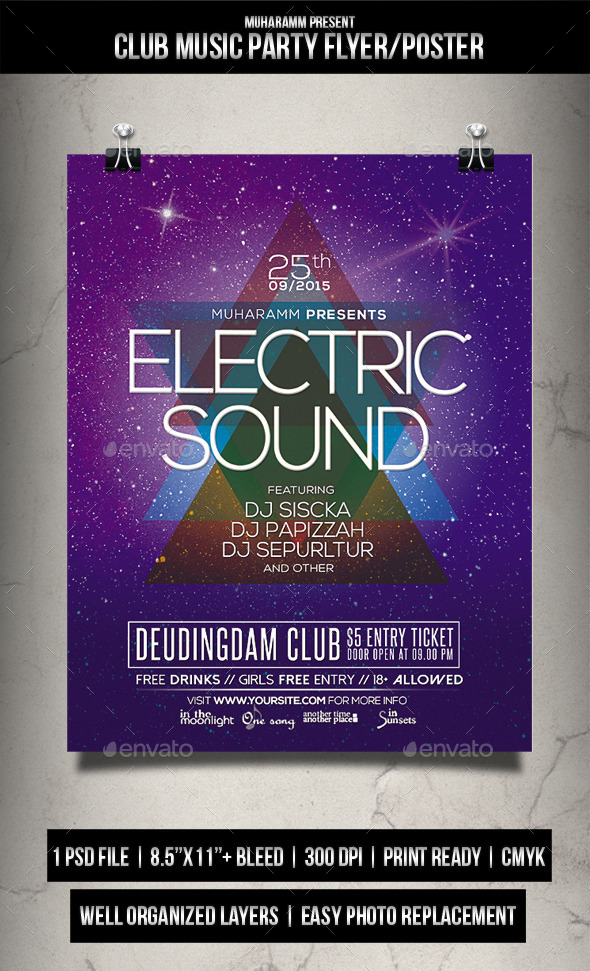GraphicRiver Club Music Party Flyer Poster 11949706 GraphicRiver Club Music Party Flyer Poster 11949706