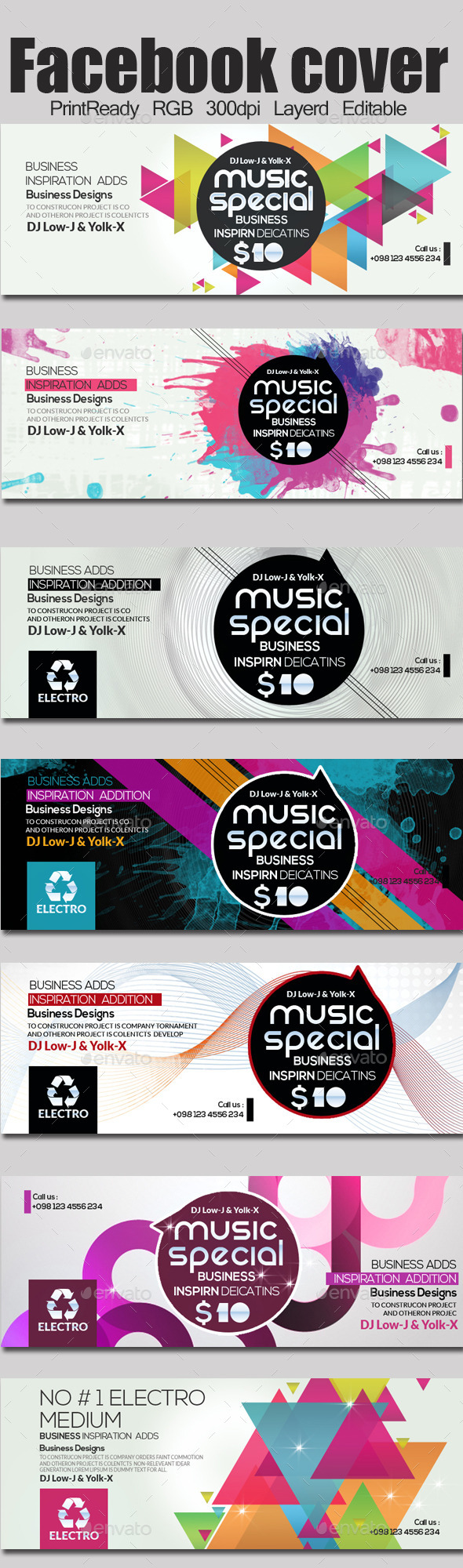 GraphicRiver 7 Electro & Futuristic Timeline Bundle 11949822 GraphicRiver 7 Electro & Futuristic Timeline Bundle 11949822