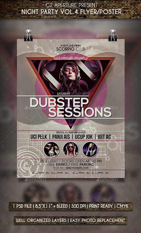 GraphicRiver Night Party Flyer Poster Vol.4 11951745 GraphicRiver Night Party Flyer Poster Vol.4 11951745
