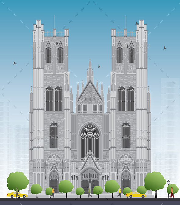 GraphicRiver Cathedral of St Michael and St Gudula 11951813 GraphicRiver Cathedral of St Michael and St Gudula 11951813