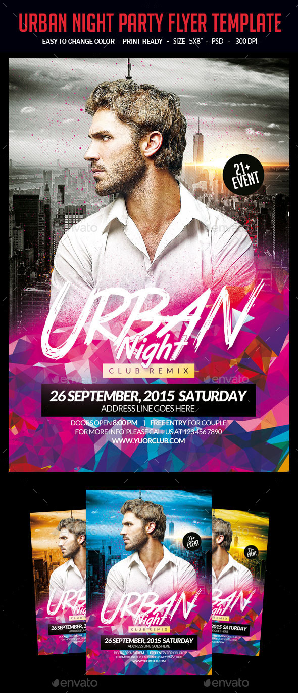 Urban Night Party Flyer Template