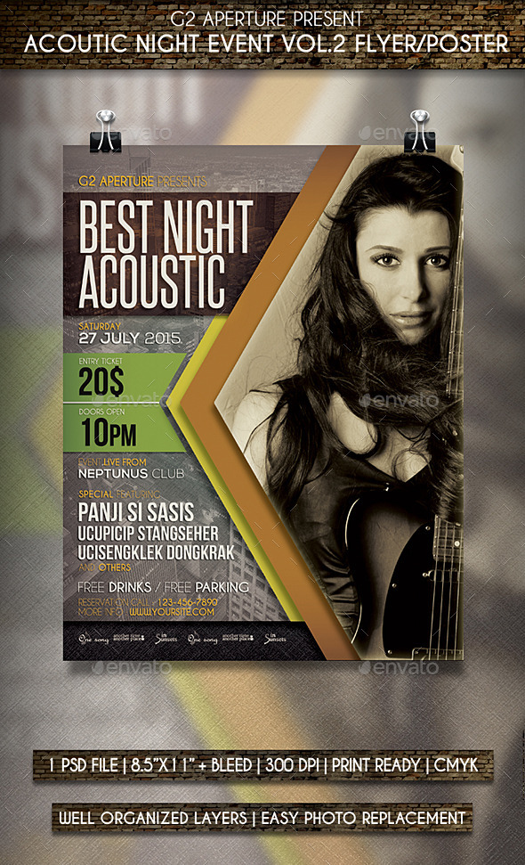 GraphicRiver Acoustic Night Event Flyer Poster Vol.2 11952692