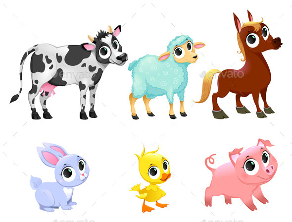 GraphicRiver Farm Animals 11952732 GraphicRiver Farm Animals 11952732