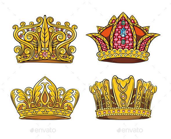 GraphicRiver Four Royal Crown 11953593 GraphicRiver Four Royal Crown 11953593