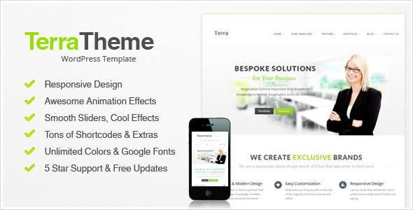 Terra - Responsive Multi-Purpose Wordpress Templete