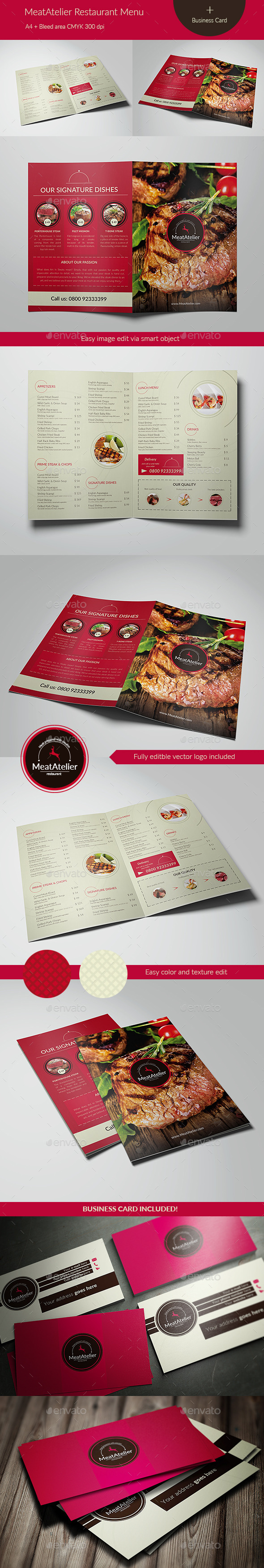 GraphicRiver MeatAtelier Menu & Business Card 11954628 GraphicRiver MeatAtelier Menu & Business Card 11954628
