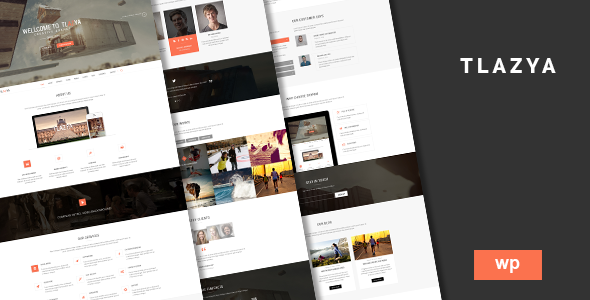 Tlazya - Creative OnePage Parallax WordPress Theme
