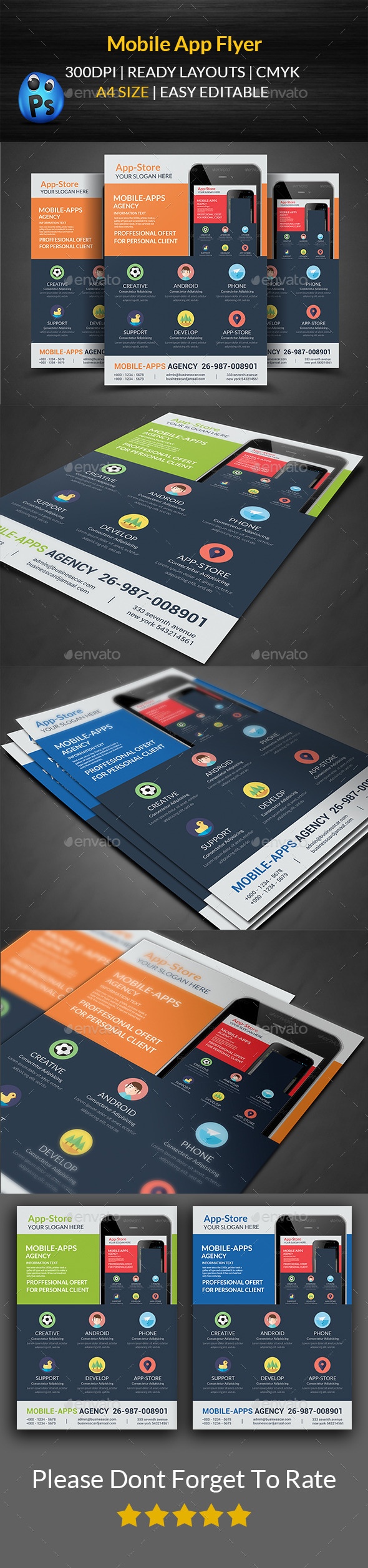 GraphicRiver Mobile App Flyer Templates 11947747 GraphicRiver Mobile App Flyer Templates 11947747