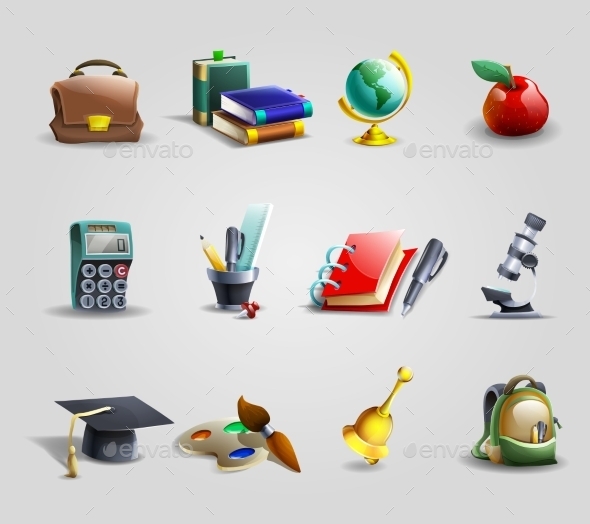 GraphicRiver Education Icons Set 11956334