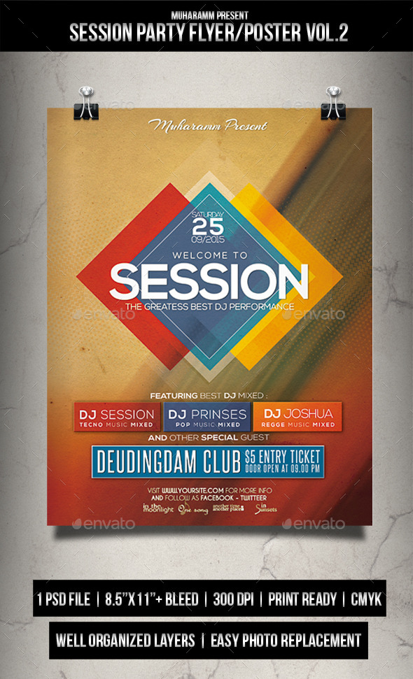 GraphicRiver Session Party Flyer Poster Vol.2 11957145 GraphicRiver Session Party Flyer Poster Vol.2 11957145