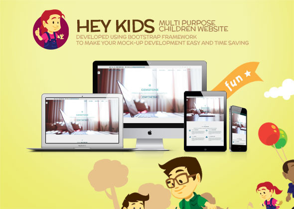 Hey Kids - Responsive Multipurpose Children Web