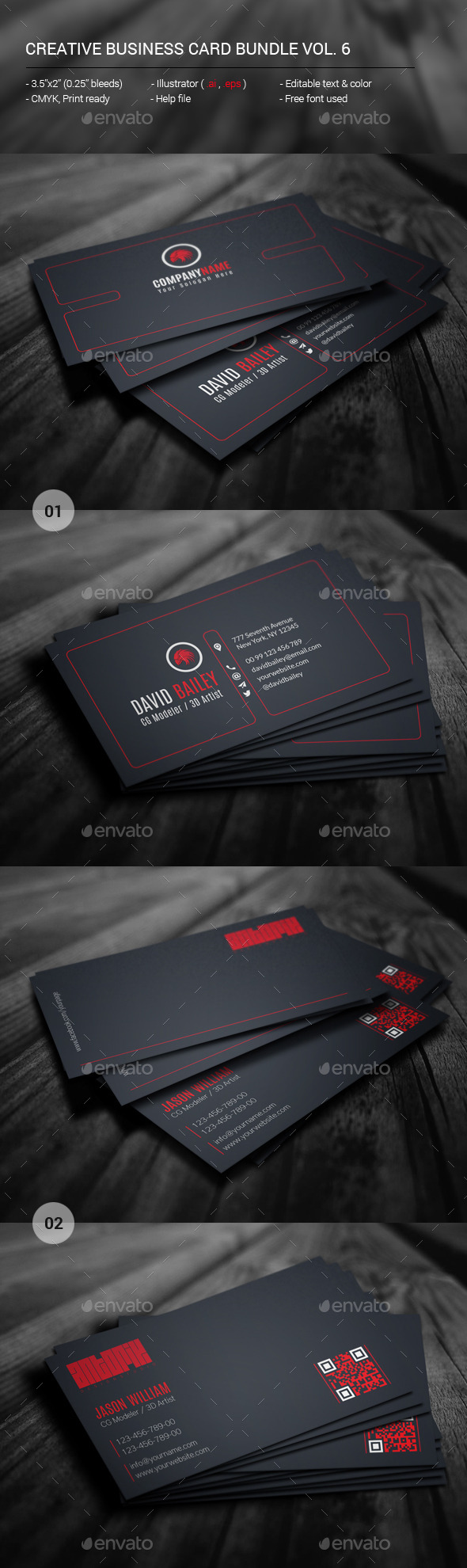 GraphicRiver Creative Business Card Bundle Vol 6 11957923 GraphicRiver Creative Business Card Bundle Vol 6 11957923