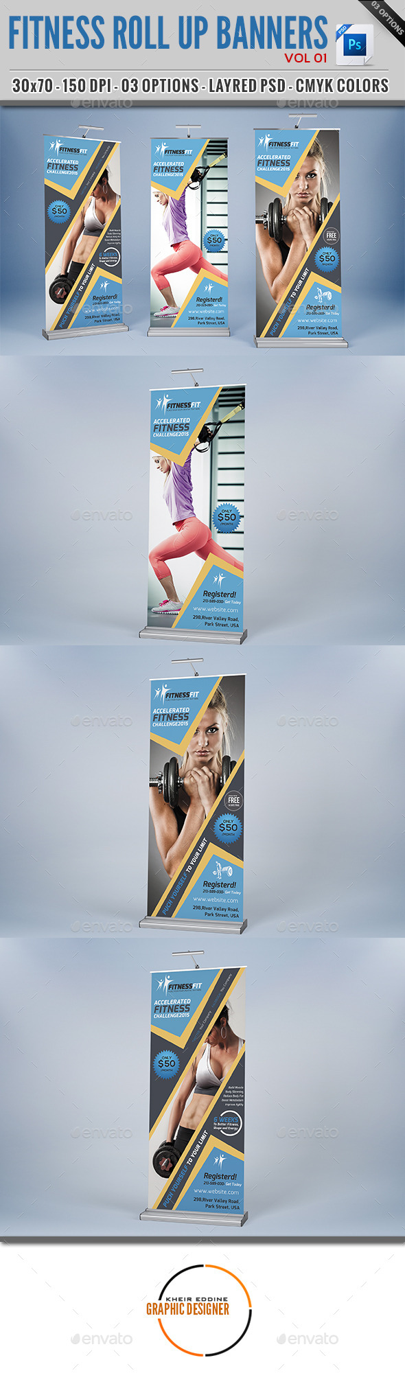 GraphicRiver Fitness Roll Up Banner Vol 01 11959804 GraphicRiver Fitness Roll Up Banner Vol 01 11959804