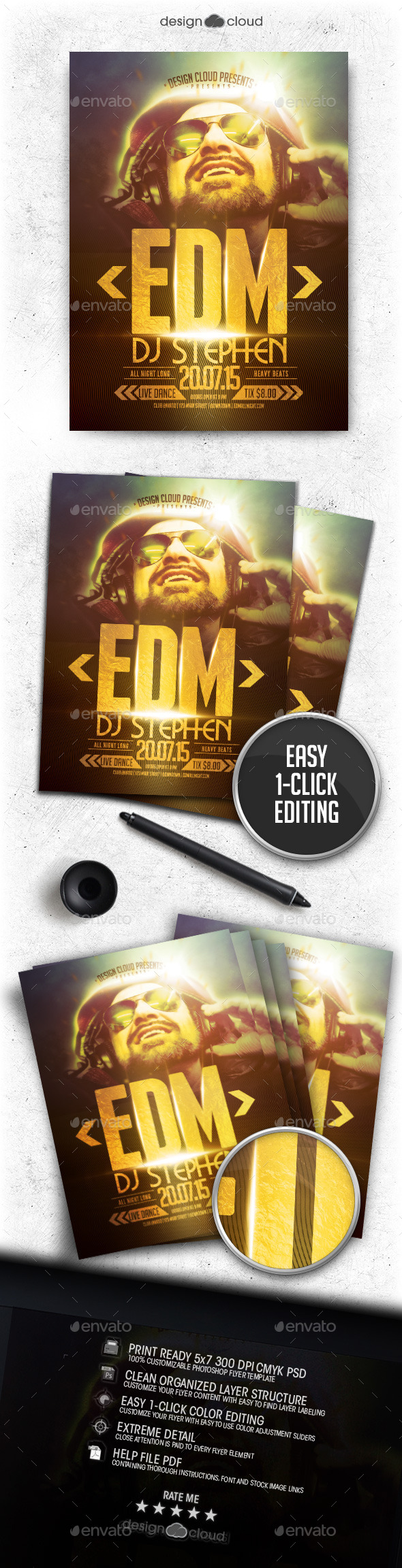 GraphicRiver DJ Vol 1 Flyer Template 11964437 GraphicRiver DJ Vol 1 Flyer Template 11964437