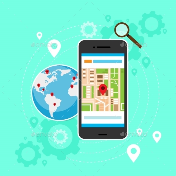 GraphicRiver Mobile Cell Phone World Map Gps Globe Navigation 11964757 GraphicRiver Mobile Cell Phone World Map Gps Globe Navigation 11964757