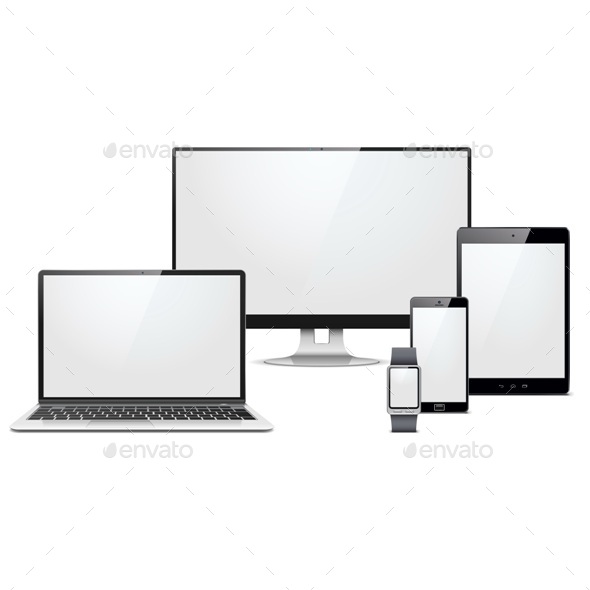 GraphicRiver Vector Modern Electronic Devices Set 11966302 GraphicRiver Vector Modern Electronic Devices Set 11966302