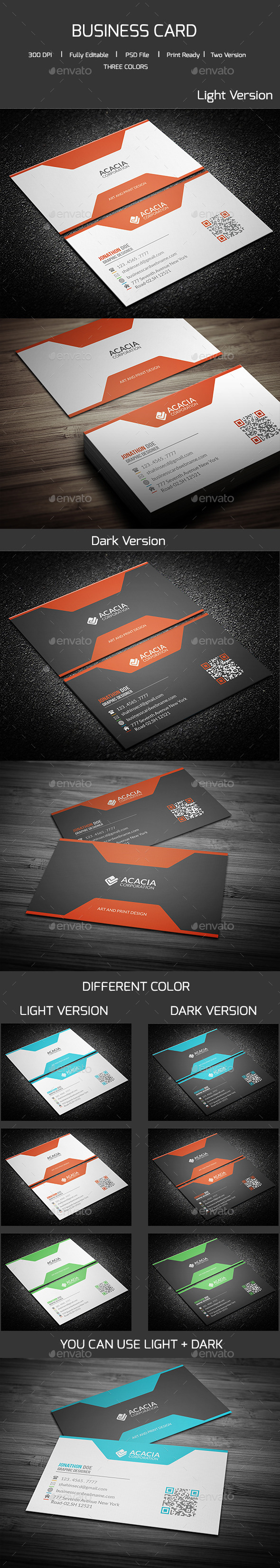 GraphicRiver Simple Corporate Business Card 11966554 GraphicRiver Simple Corporate Business Card 11966554