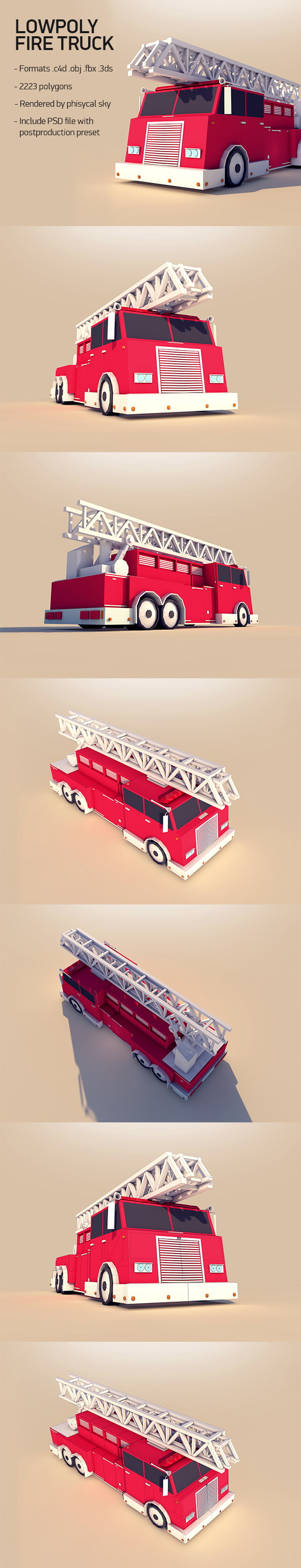 3DOcean Fire Truck 11967711 3DOcean Fire Truck 11967711