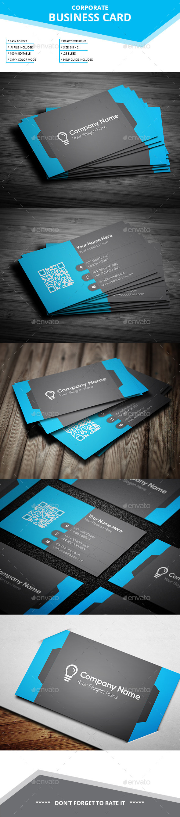 GraphicRiver Corporate Business Card 11963697 GraphicRiver Corporate Business Card 11963697