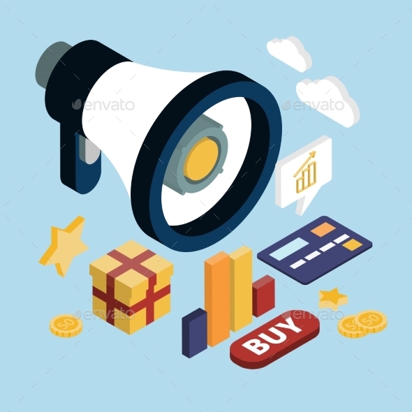 GraphicRiver Promotion Online Marketing Flat 3D Web Isometric 11967888 GraphicRiver Promotion Online Marketing Flat 3D Web Isometric 11967888