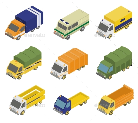 GraphicRiver Isometric Public City Transport 11968463 GraphicRiver Isometric Public City Transport 11968463