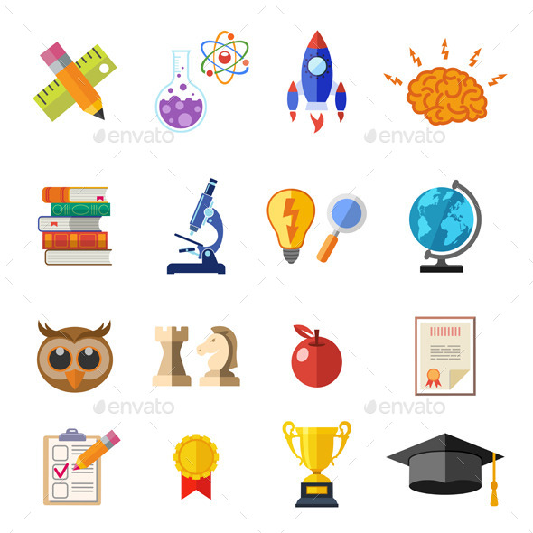GraphicRiver Online Education Flat Icon Set 11968731 GraphicRiver Online Education Flat Icon Set 11968731