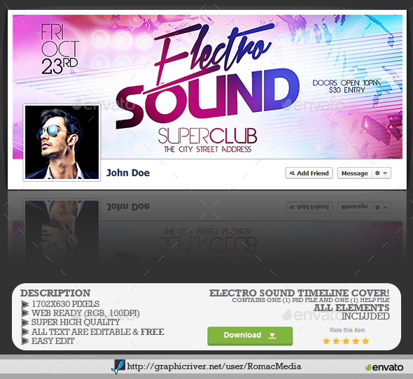 GraphicRiver Electro Sound Facebook Timeline Cover 11969363 GraphicRiver Electro Sound Facebook Timeline Cover 11969363