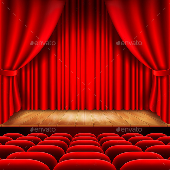 GraphicRiver Theater Stage with Red Curtain and Seats 11972647 GraphicRiver Theater Stage with Red Curtain and Seats 11972647