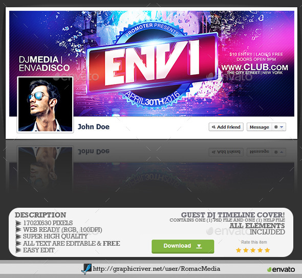 GraphicRiver Guest DJ Facebook Timeline Cover 11972916 GraphicRiver Guest DJ Facebook Timeline Cover 11972916