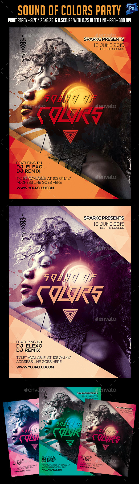 GraphicRiver Sound Of Color Party Flyer 11974360 GraphicRiver Sound Of Color Party Flyer 11974360