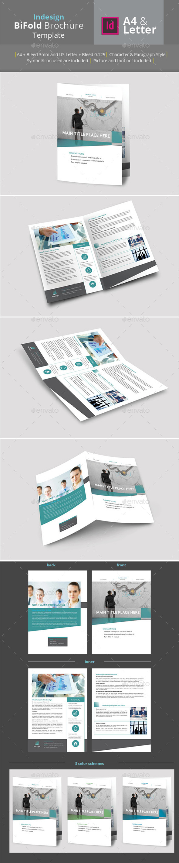 GraphicRiver Bifold Brochure A4 & Letter Size 11974378 GraphicRiver Bifold Brochure A4 & Letter Size 11974378