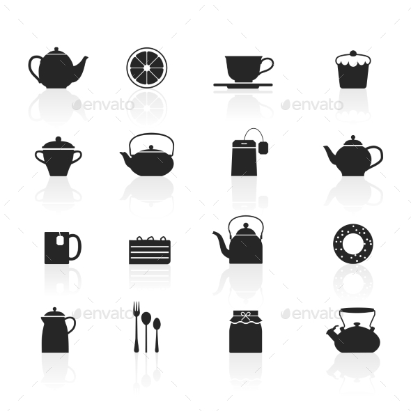 GraphicRiver Tea Icons Set 11974432 GraphicRiver Tea Icons Set 11974432