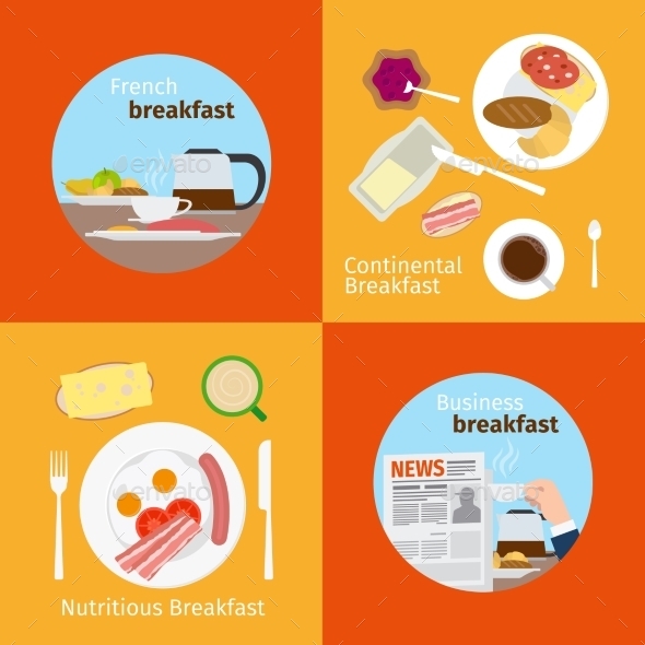 GraphicRiver Continental and French Breakfast Concepts 11974442 GraphicRiver Continental and French Breakfast Concepts 11974442