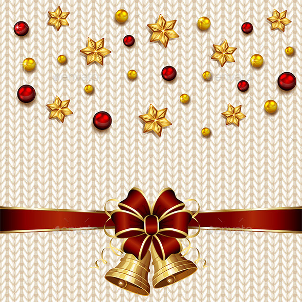 GraphicRiver Christmas Bells on White Knitted Pattern 11974771 GraphicRiver Christmas Bells on White Knitted Pattern 11974771