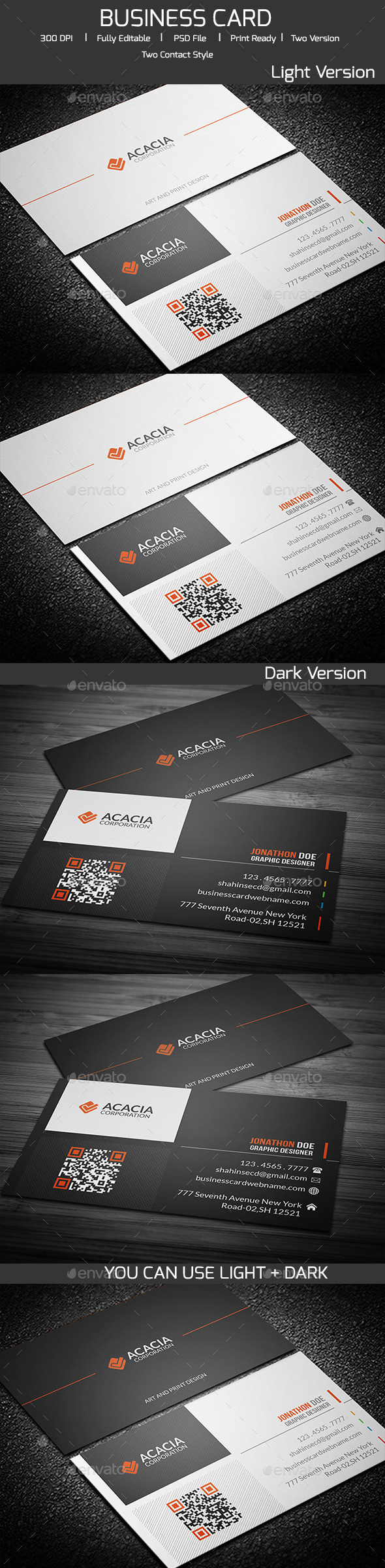 GraphicRiver ACACIA Simple Business Card V-02 11974971 GraphicRiver ACACIA Simple Business Card V-02 11974971