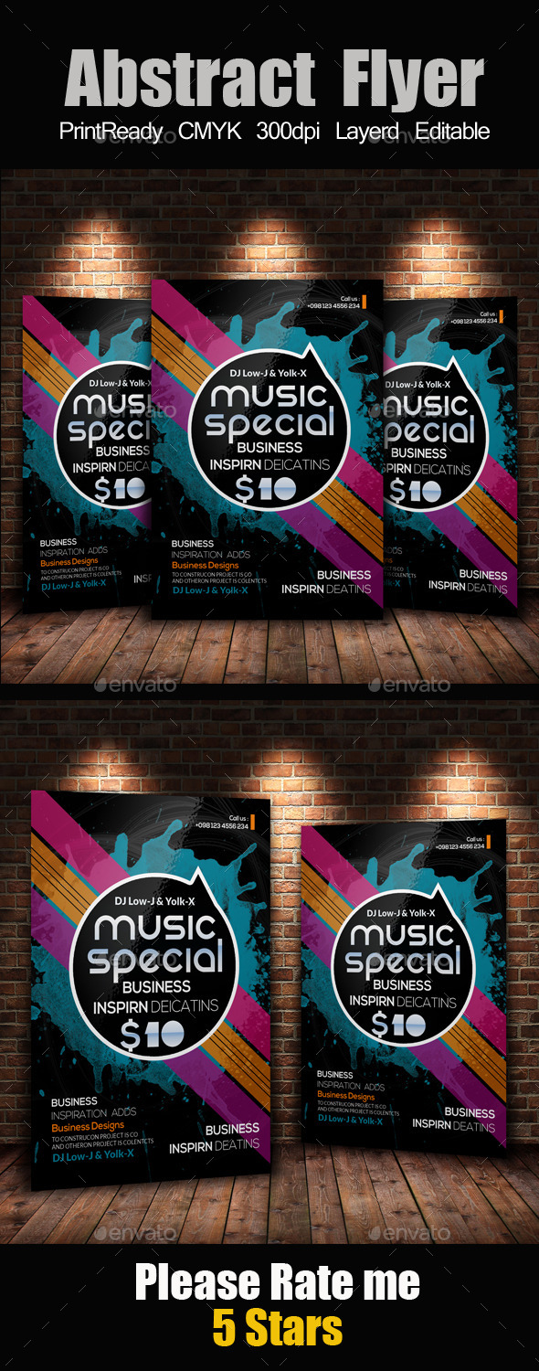 GraphicRiver Creative Abstract Flyer Template 11975012 GraphicRiver Creative Abstract Flyer Template 11975012