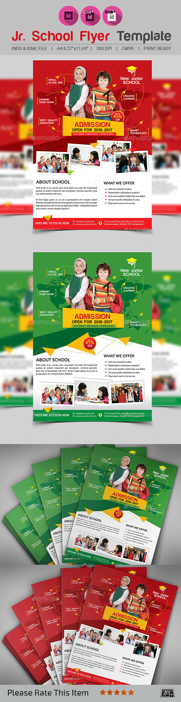 GraphicRiver Junior School Promotion Flyer 11974707 GraphicRiver Junior School Promotion Flyer 11974707